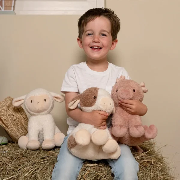 Vaca de peluche de 17cm Little Farm - Imagen 3