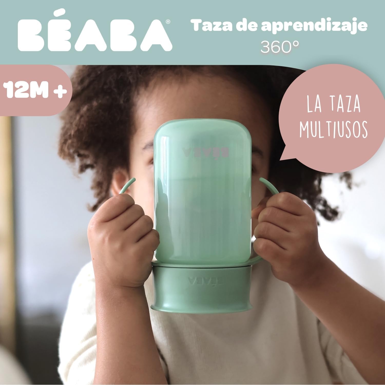 Béaba Taza de aprendizaje 360° Verde - Imagen 2