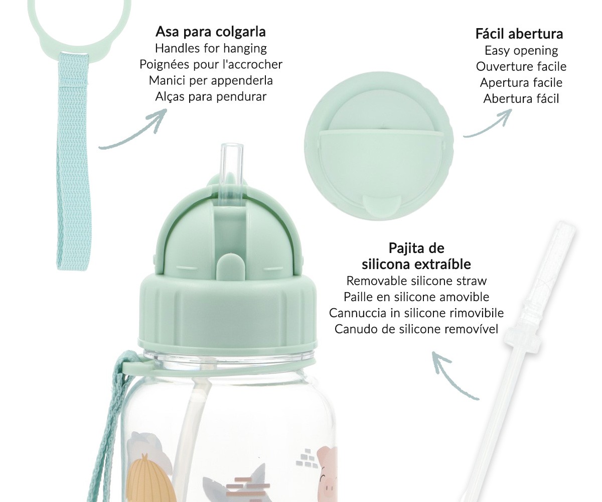 Botella Plástico The Three Little Pigs - Imagen 4