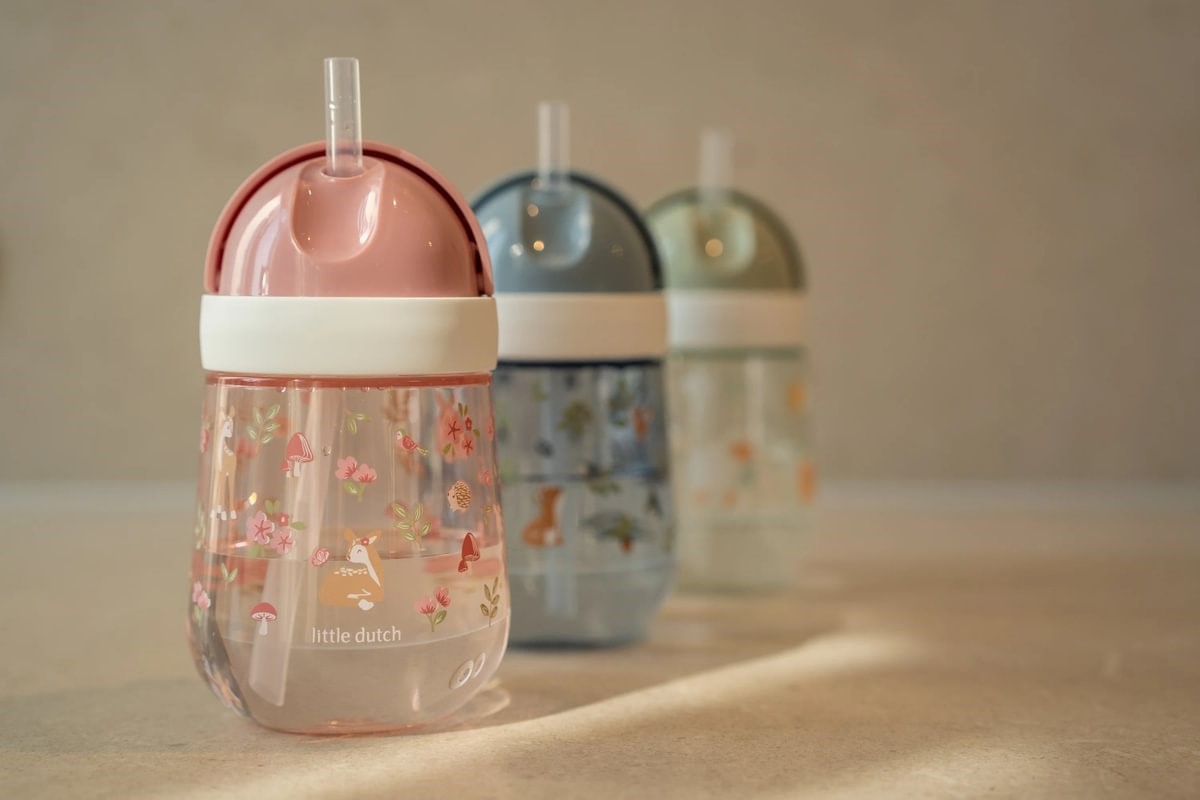 VASO CON PAJITA MIO 300 ML FAIRY GARDEN - Imagen 2