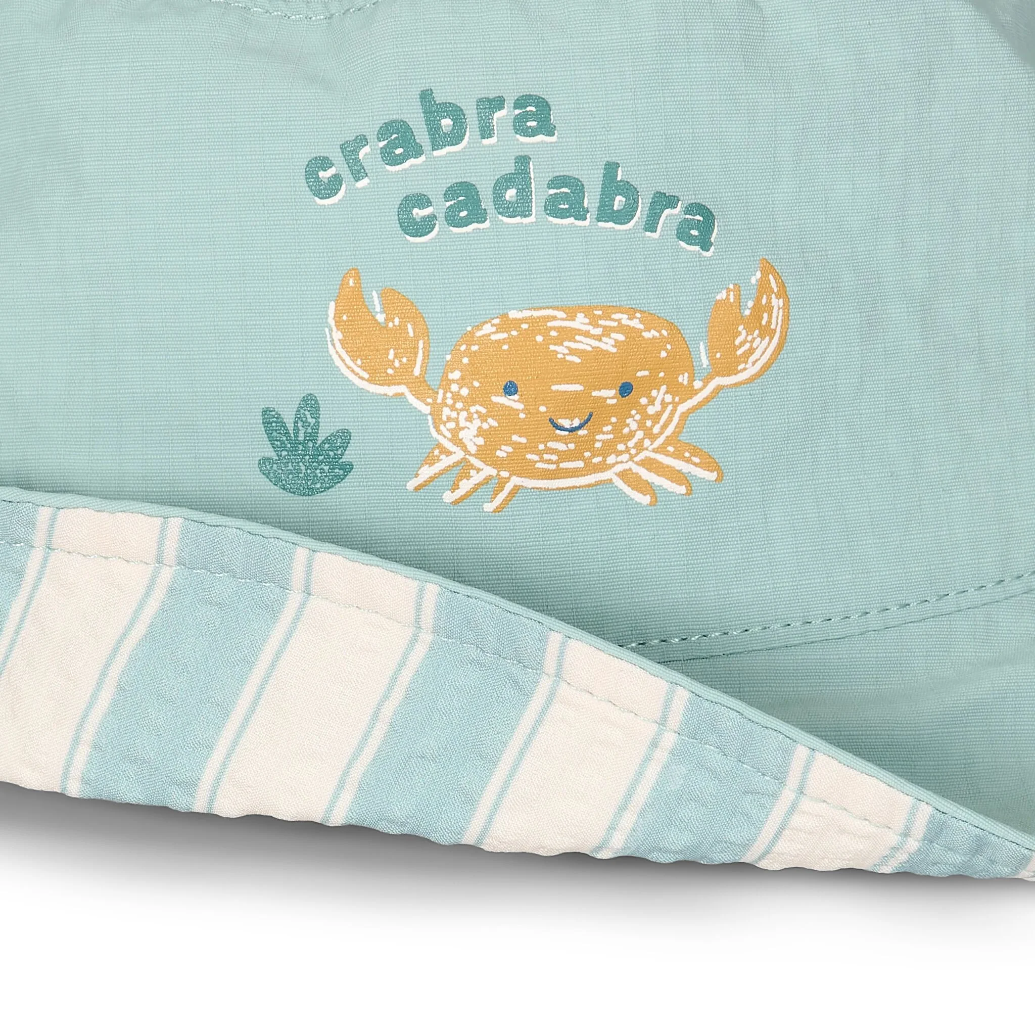 Sombrero tipo pescador - Verde - Rayas de olas del océano - Imagen 3