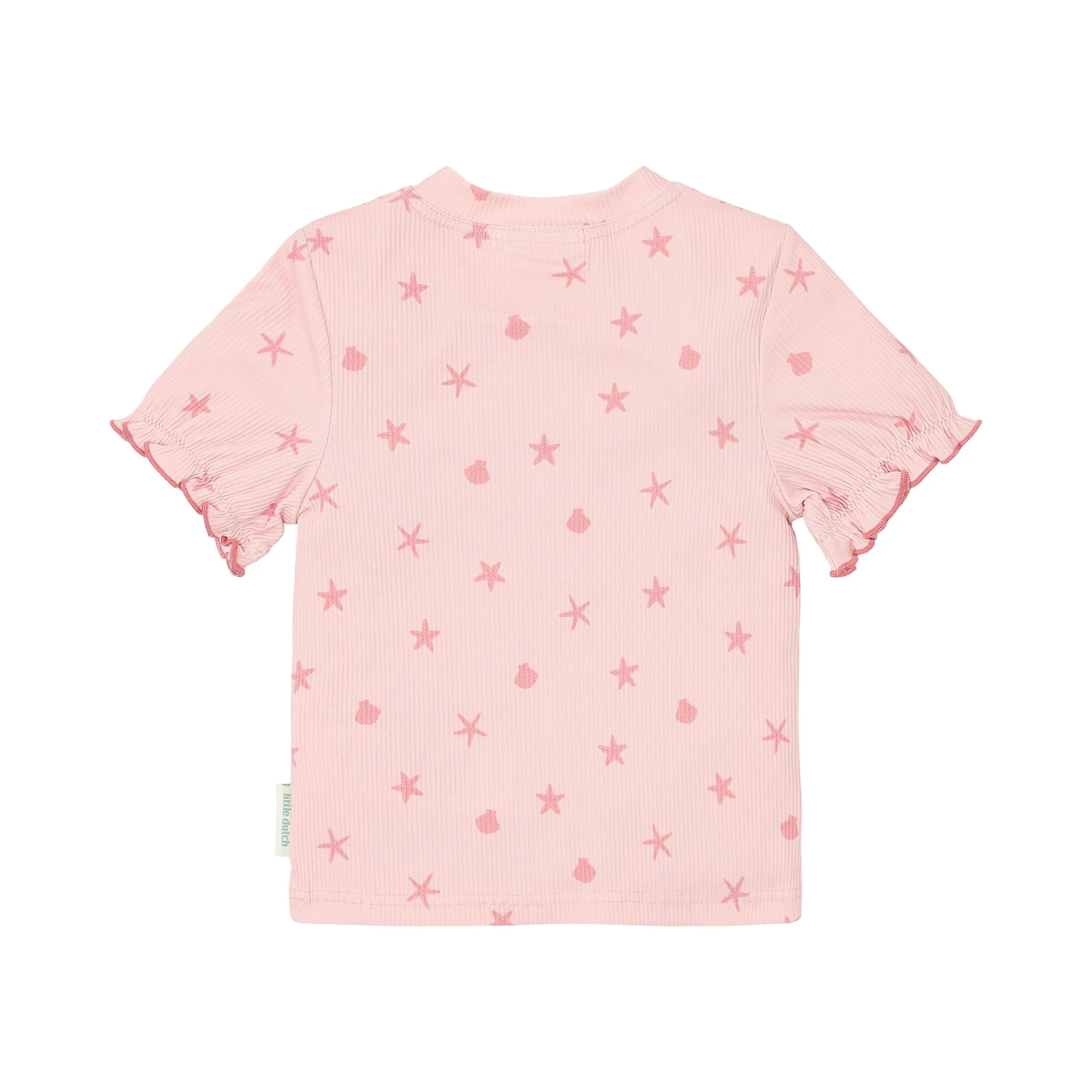 Camiseta de baño de manga corta - Rosa - Conchas - Imagen 5