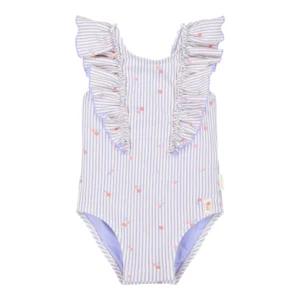 Traje de baño - Morado - Rayas