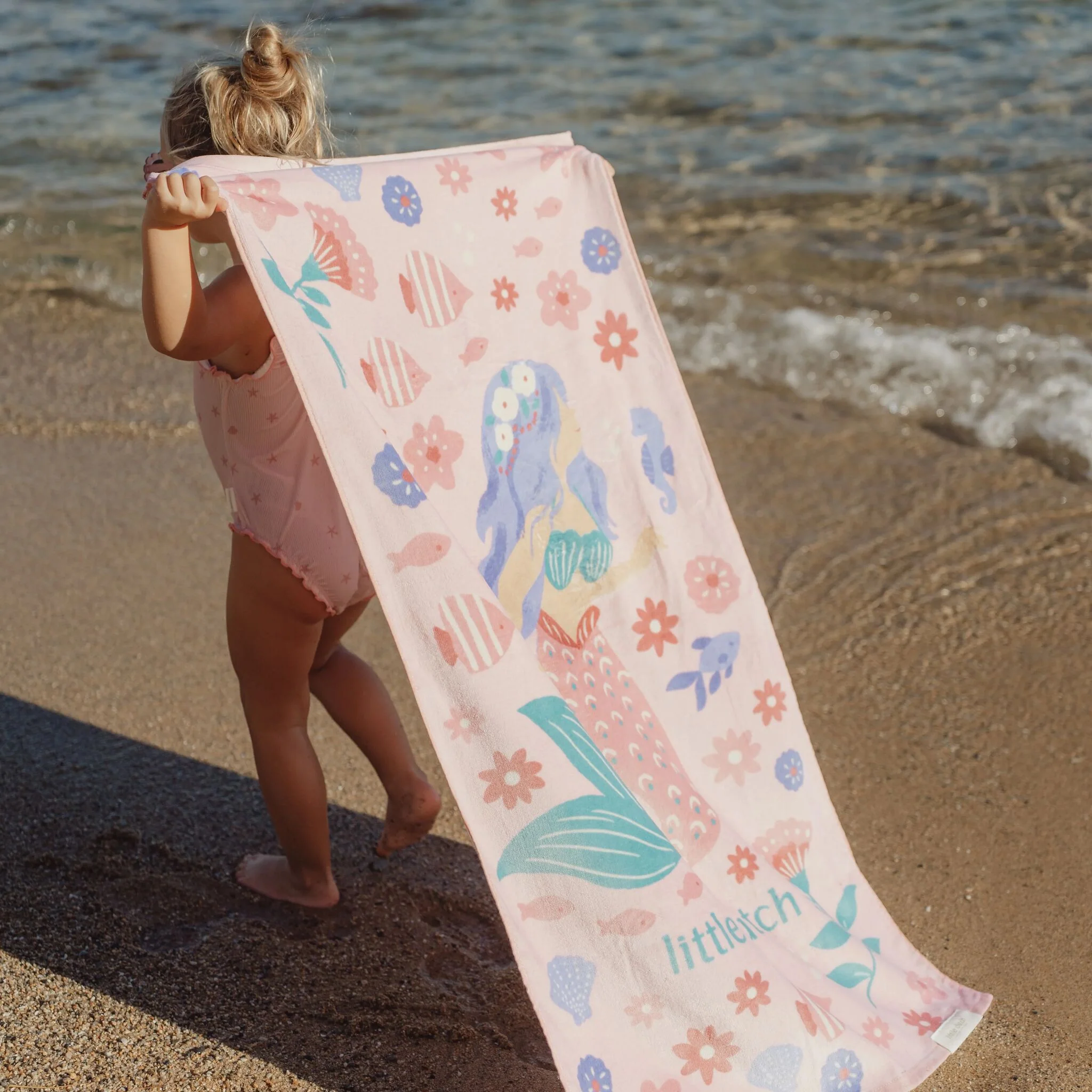 Toalla de playa Swim Coll. 26 Dreamy Mermaid Multicolor - 60cm x 120cm - Imagen 6