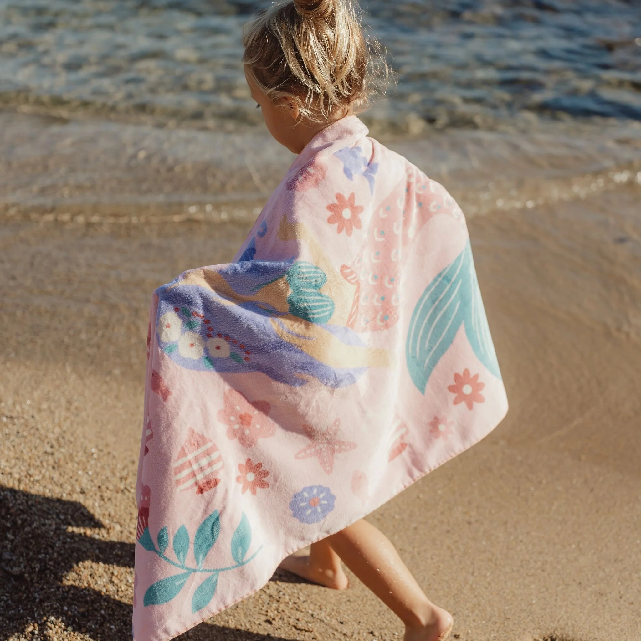 Toalla de playa Swim Coll. 26 Dreamy Mermaid Multicolor - 60cm x 120cm - Imagen 3