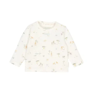Camisa de manga larga blanca Little Safari Little dutch