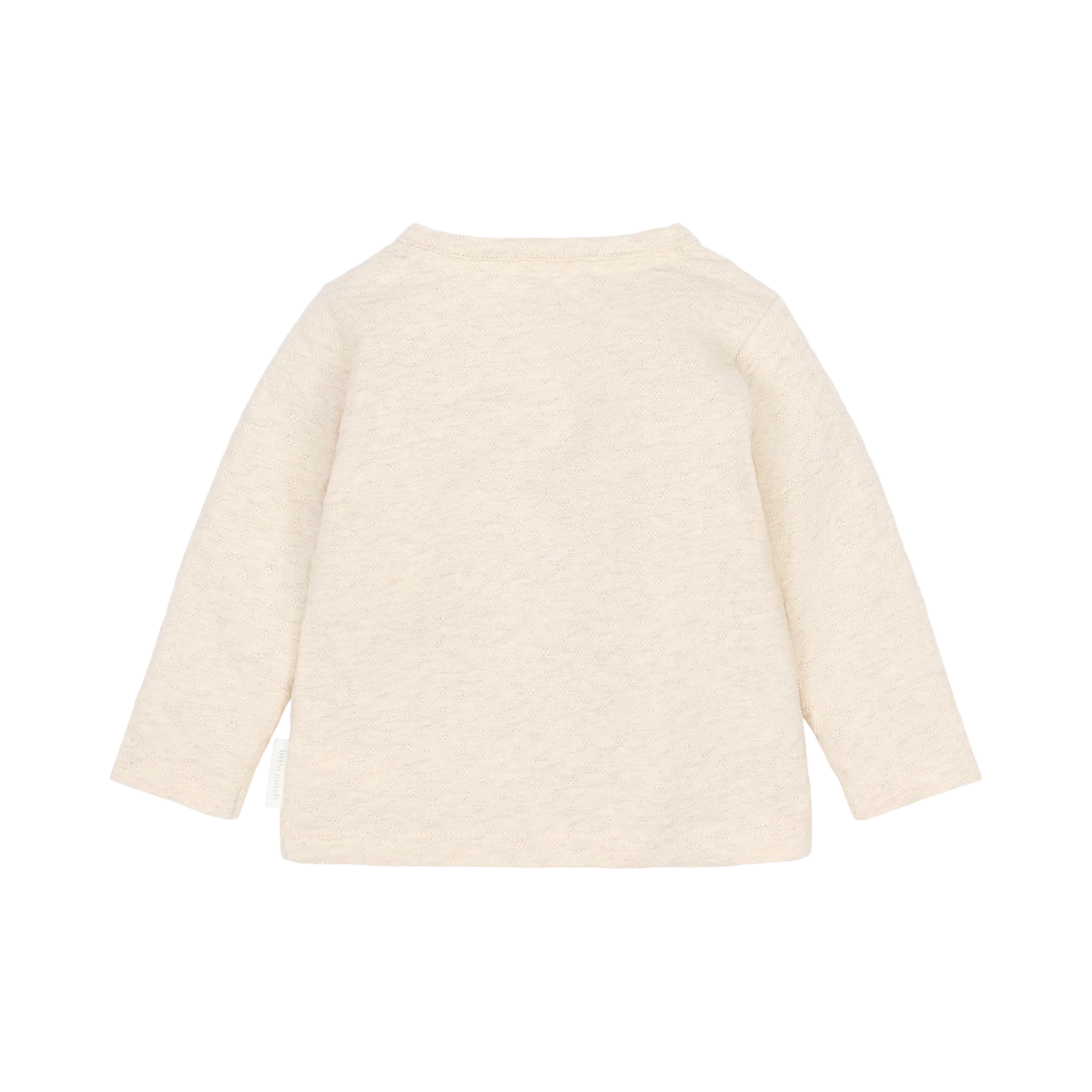 Camisa cruzada de manga larga color beige. Little dutch - Imagen 6