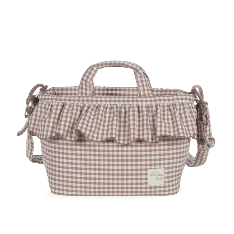 BOLSA CANASTILLA PRALINÉ VICHY MOKA WALKING MUM