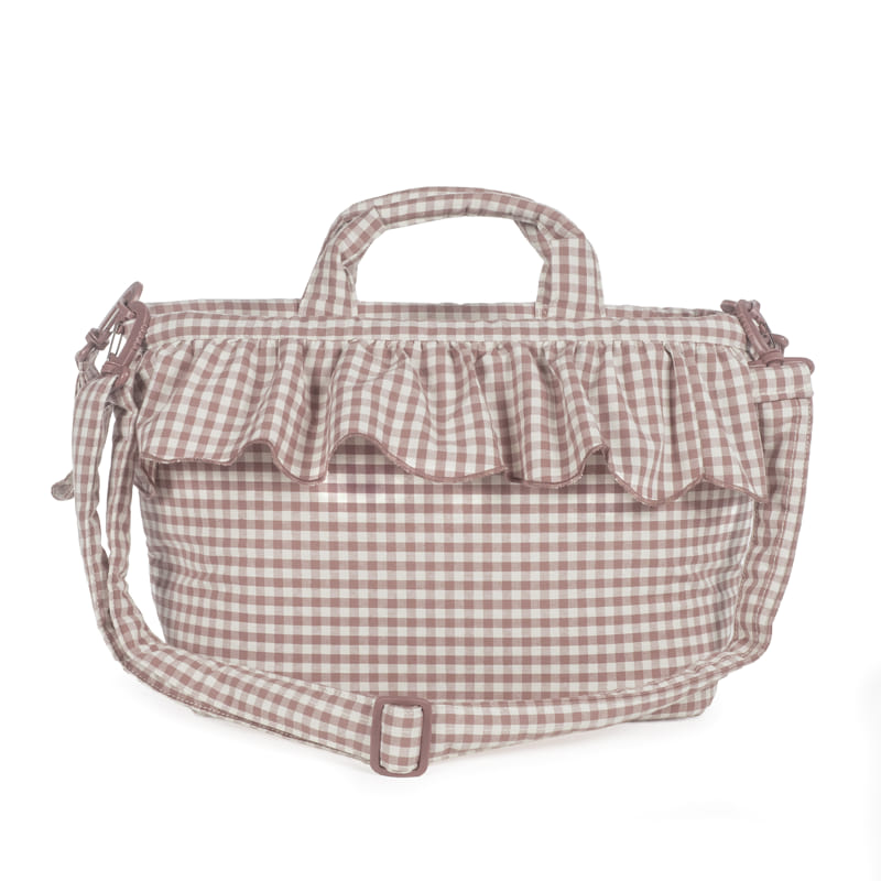 BOLSA CANASTILLA PRALINÉ VICHY MOKA WALKING MUM - Imagen 6