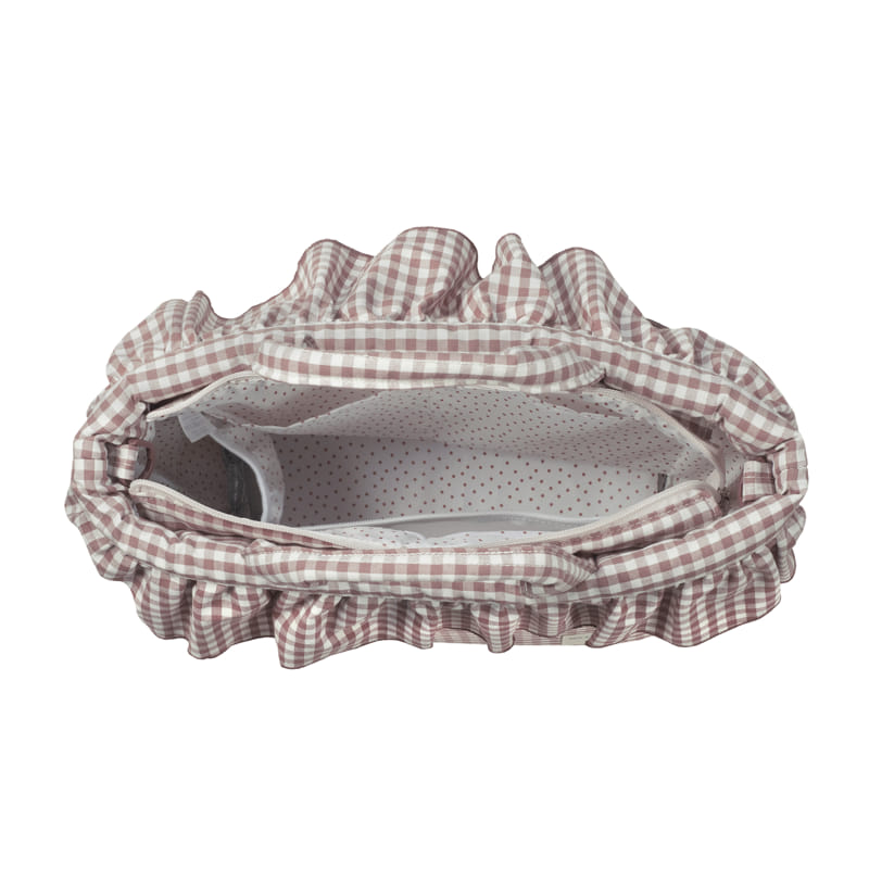 BOLSA CANASTILLA PRALINÉ VICHY MOKA WALKING MUM - Imagen 7