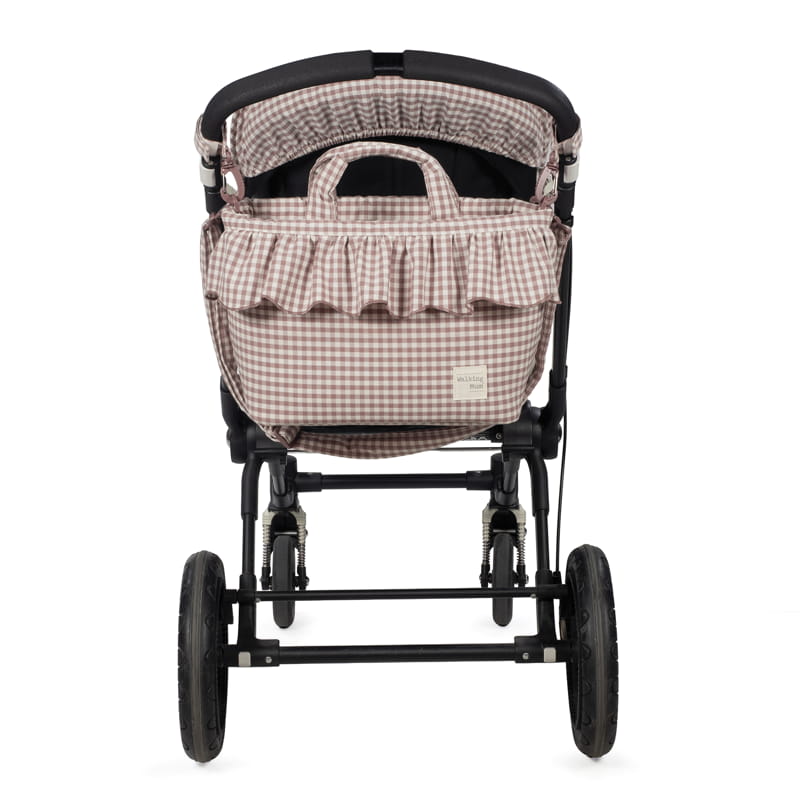 BOLSA CANASTILLA PRALINÉ VICHY MOKA WALKING MUM - Imagen 8