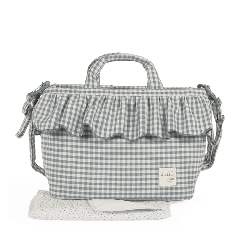 BOLSA CANASTILLA PRALINÉ VICHY MATCHA WALKING MUM - Imagen 2