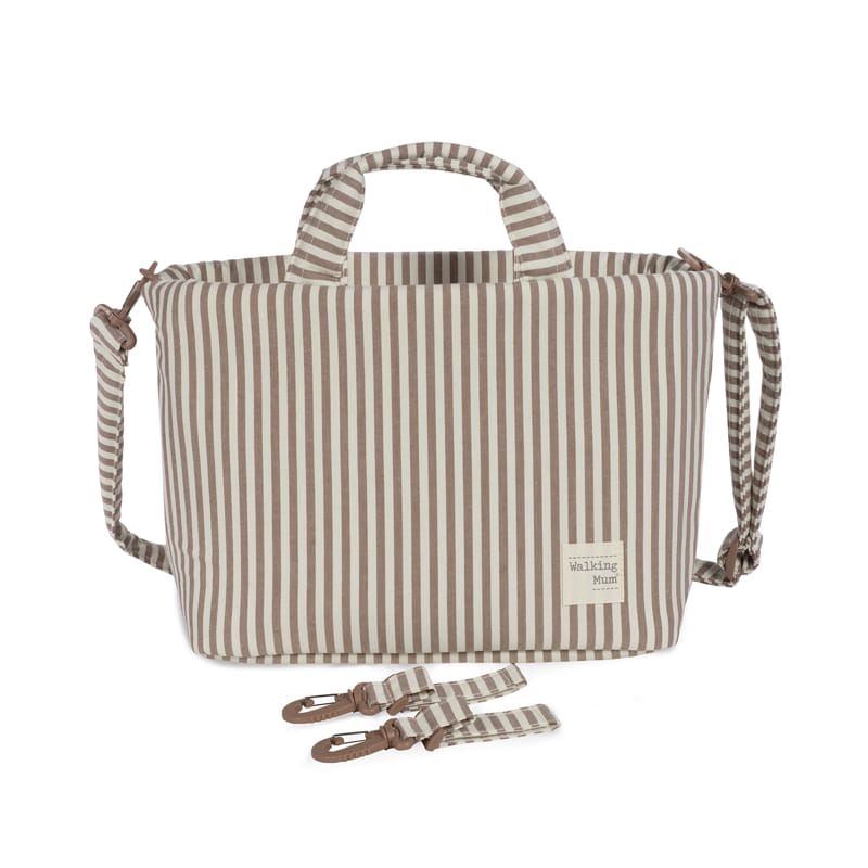 BOLSA CANASTILLA PRALINÉ RAYAS MOKA WALKING MUM - Imagen 7