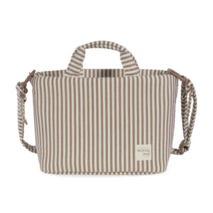 BOLSA CANASTILLA PRALINÉ RAYAS MOKA WALKING MUM