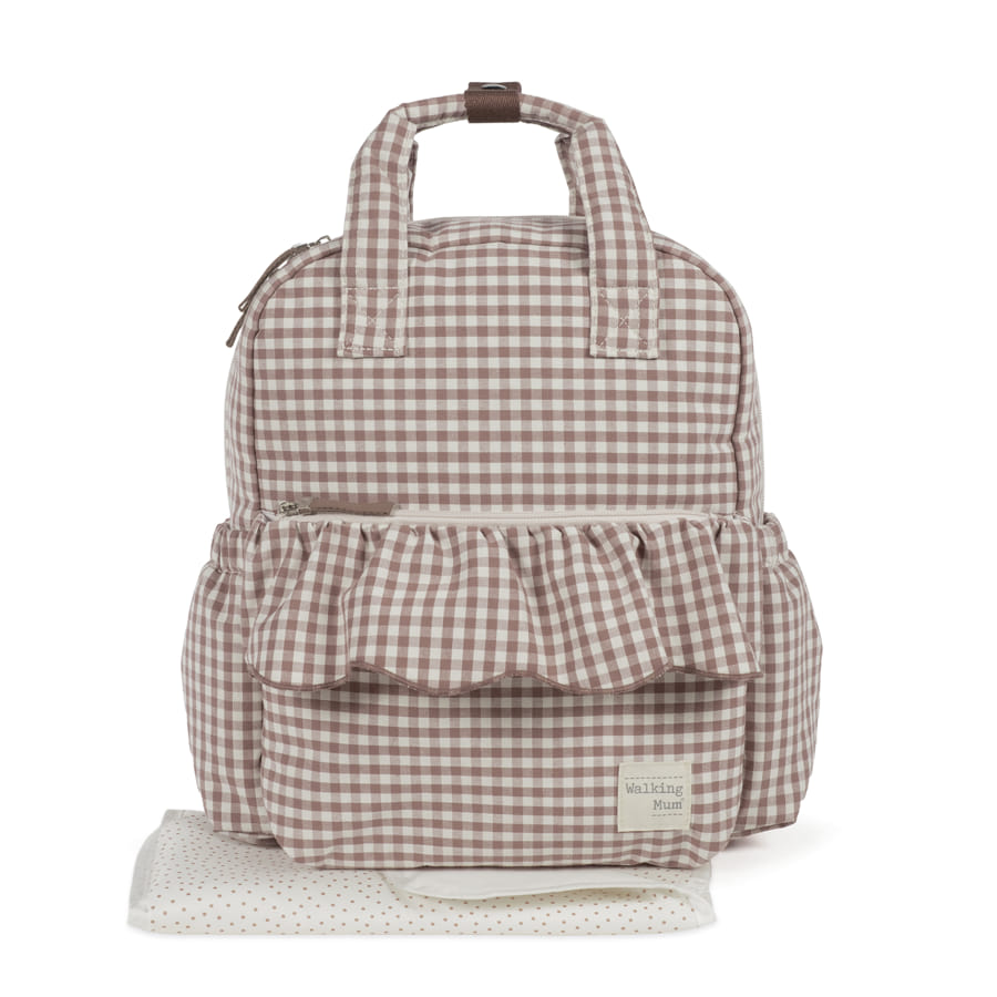 MOCHILA PRALINÉ VICHY MOKA WALKING MUM - Imagen 9