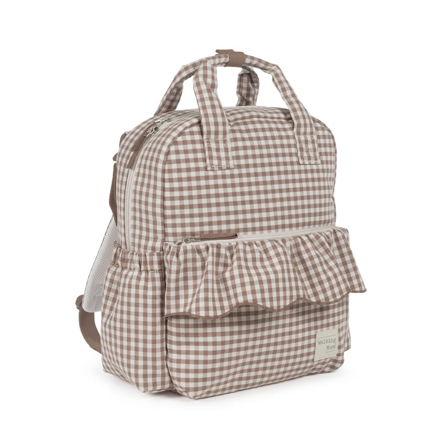 MOCHILA PRALINÉ VICHY MOKA WALKING MUM - Imagen 7