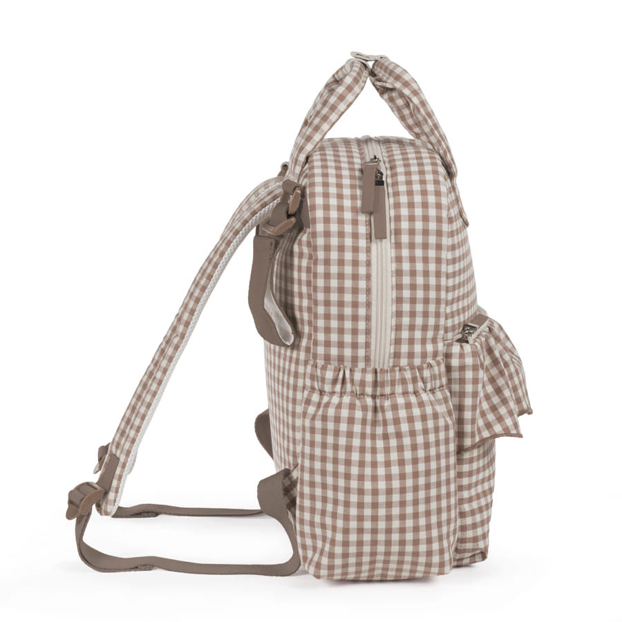 MOCHILA PRALINÉ VICHY MOKA WALKING MUM - Imagen 6