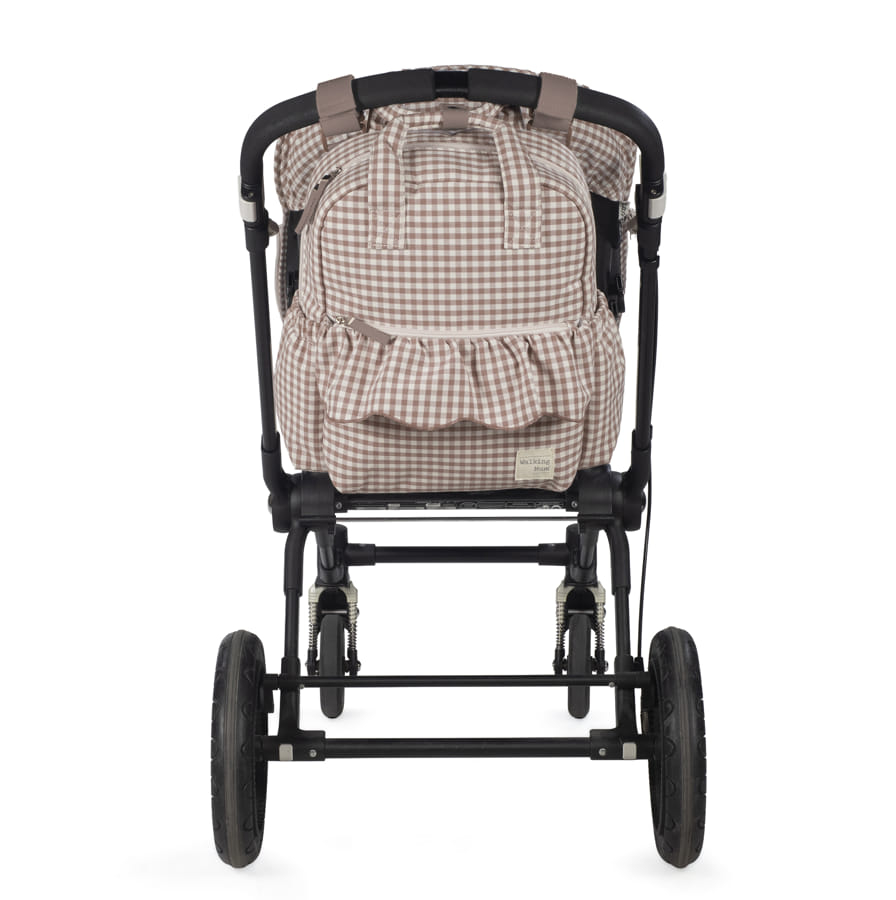 MOCHILA PRALINÉ VICHY MOKA WALKING MUM - Imagen 2