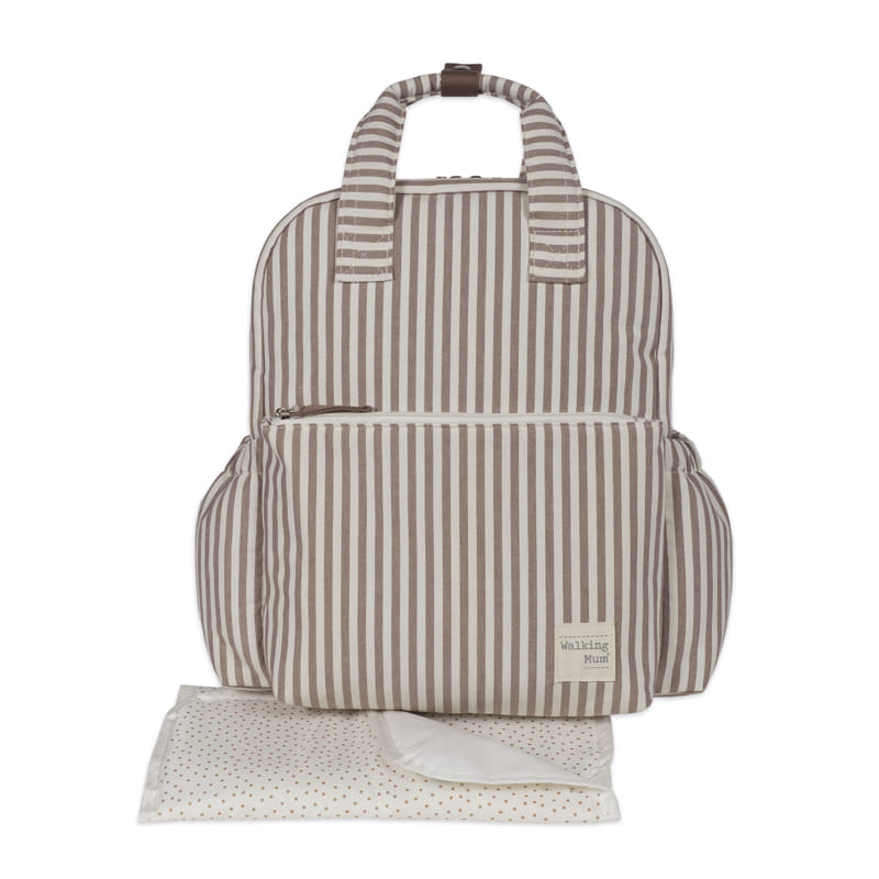 MOCHILA PRALINÉ RAYAS MOKA WALKING MUM - Imagen 8