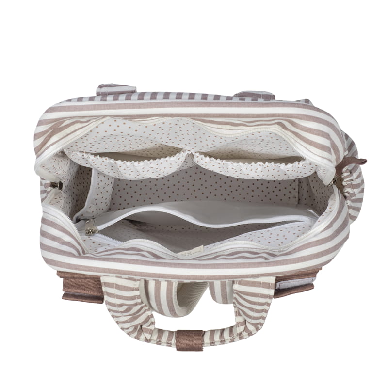 MOCHILA PRALINÉ RAYAS MOKA WALKING MUM - Imagen 3