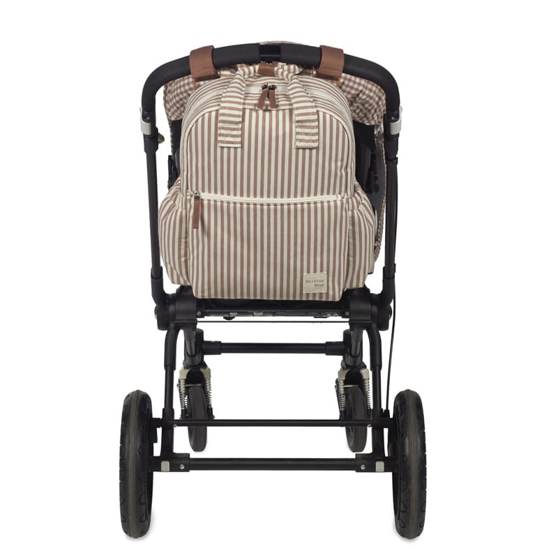 MOCHILA PRALINÉ RAYAS MOKA WALKING MUM - Imagen 2