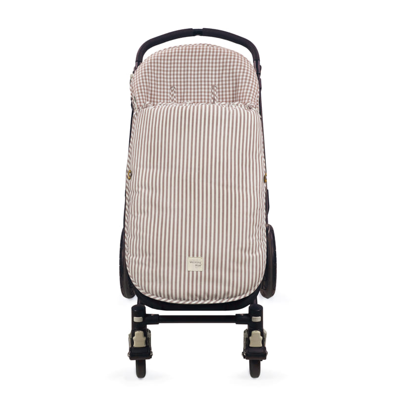 SACO SILLA ENTRETIEMPO PRALINÉ VICHY/RAYAS MOKA TOG 2,5 WALKING MUM