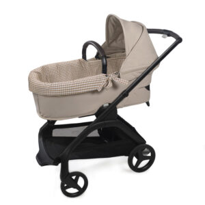 CUBRE CUCO DUAL + FUNDA COLCHÓN PRALINÉ VICHY MOKA WALKING MUM