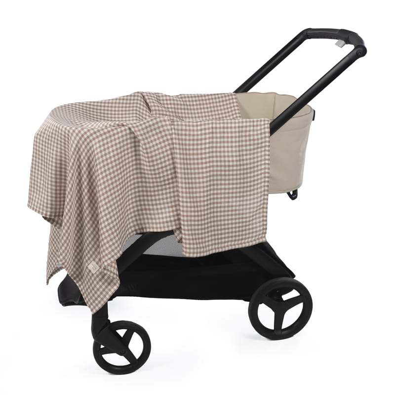 MUSELINA PRALINÉ VICHY MOKA WALKING MUM - Imagen 3