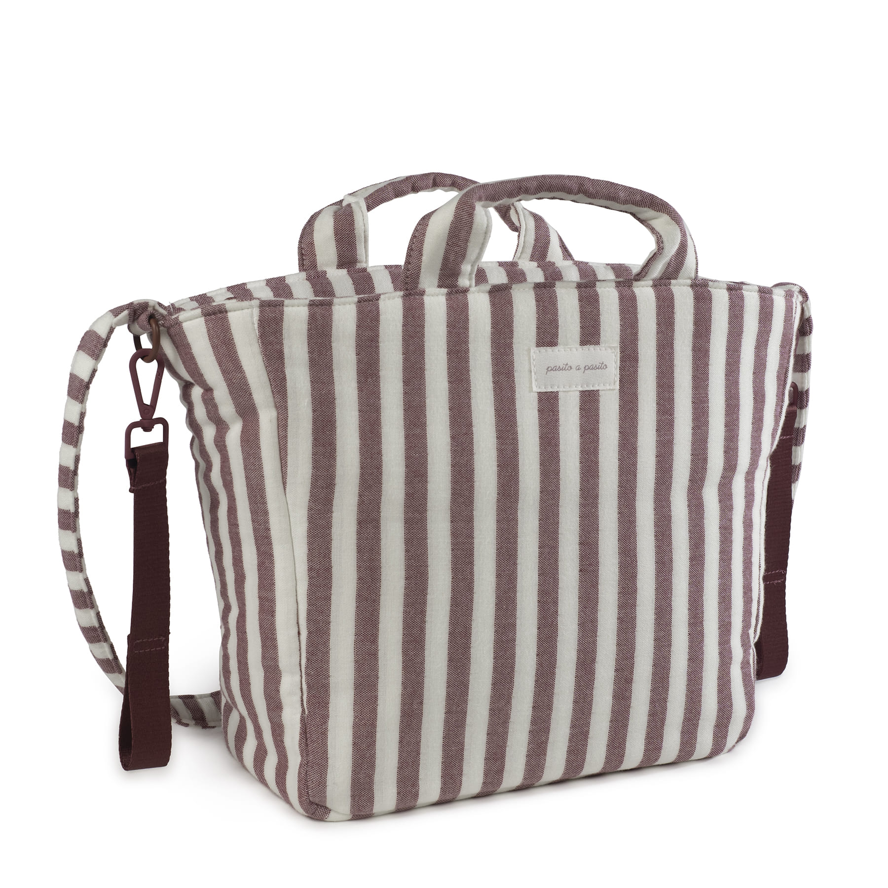 BOLSA CANASTILLA CHERRY RAYAS PASITO A PASITO - Imagen 7
