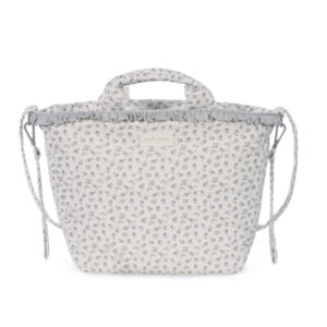 BOLSA CANASTILLA LITTLE BLOOM FLOR GRIS PASITO A PASITO
