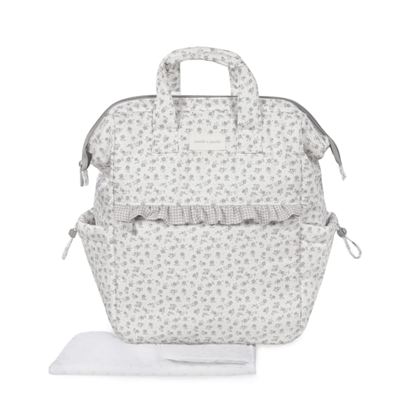 MOCHILA LITTLE BLOOM FLOR GRIS PASITO A PASITO - Imagen 8