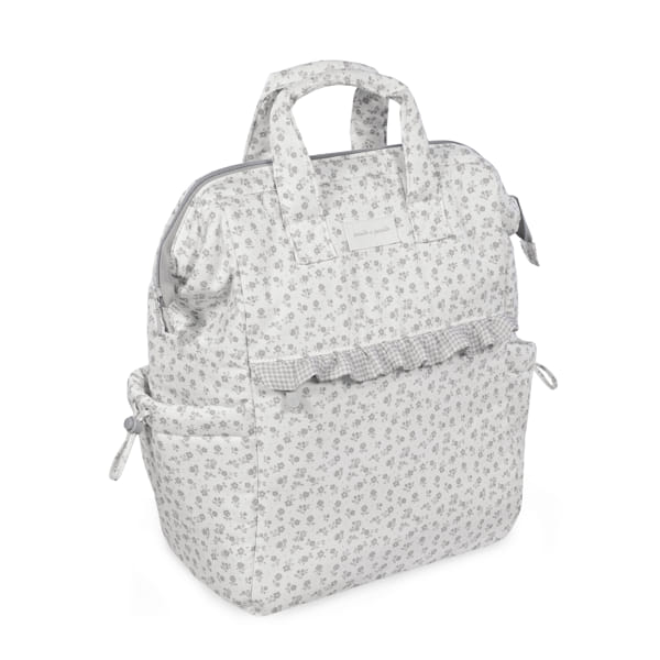 MOCHILA LITTLE BLOOM FLOR GRIS PASITO A PASITO - Imagen 7