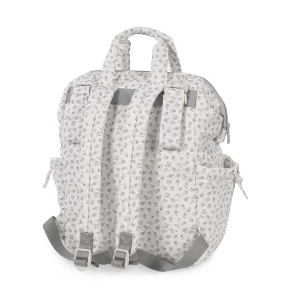 MOCHILA LITTLE BLOOM FLOR GRIS PASITO A PASITO - Imagen 5