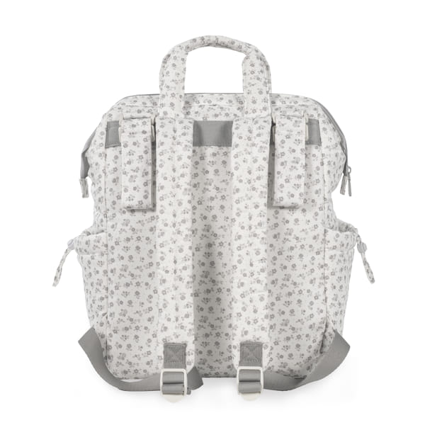 MOCHILA LITTLE BLOOM FLOR GRIS PASITO A PASITO - Imagen 4