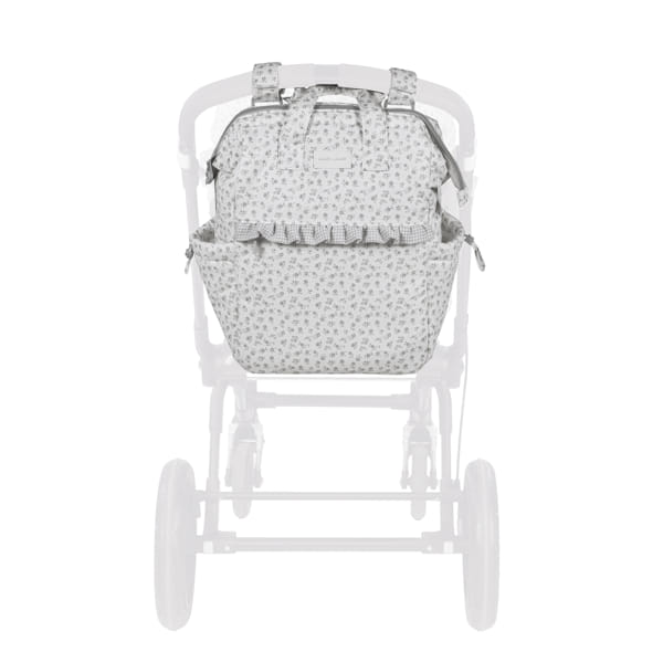MOCHILA LITTLE BLOOM FLOR GRIS PASITO A PASITO - Imagen 2