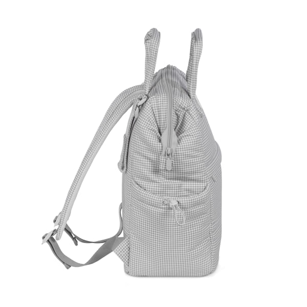 MOCHILA LITTLE BLOOM VICHY GRIS PASITO A PASITO - Imagen 6