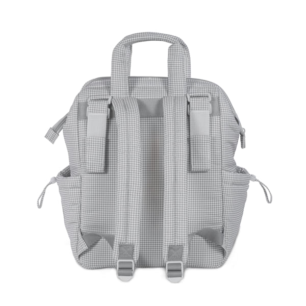 MOCHILA LITTLE BLOOM VICHY GRIS PASITO A PASITO - Imagen 4