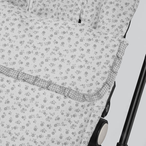 SACO SILLA ENTRETIEMPO LITTLE BLOOM FLOR GRIS TOG 2,5 PASITO A PASITO - Imagen 3