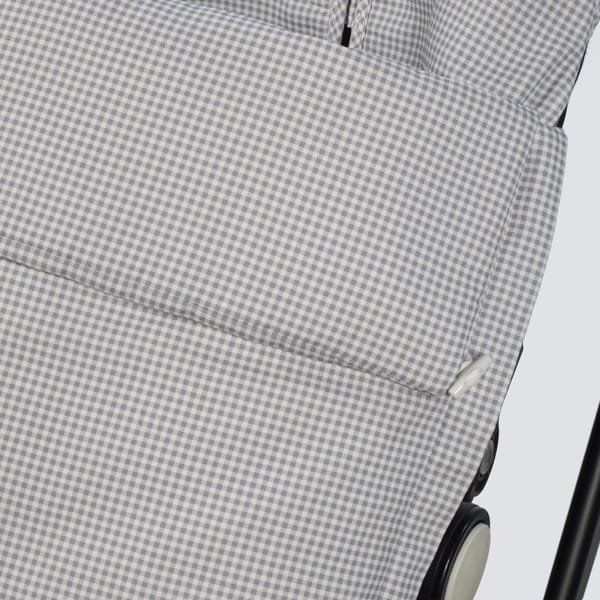 SACO SILLA ENTRETIEMPO LITTLE BLOOM VICHY GRIS TOG 2,5 PASITO A PASITO - Imagen 3