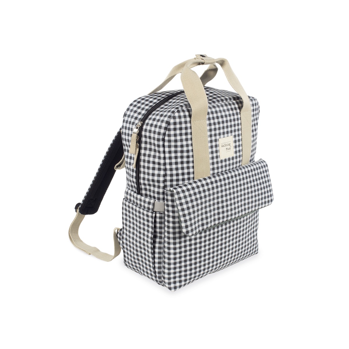 MOCHILA I LOVE VICHY NEGRO WALKING MUM - Imagen 2