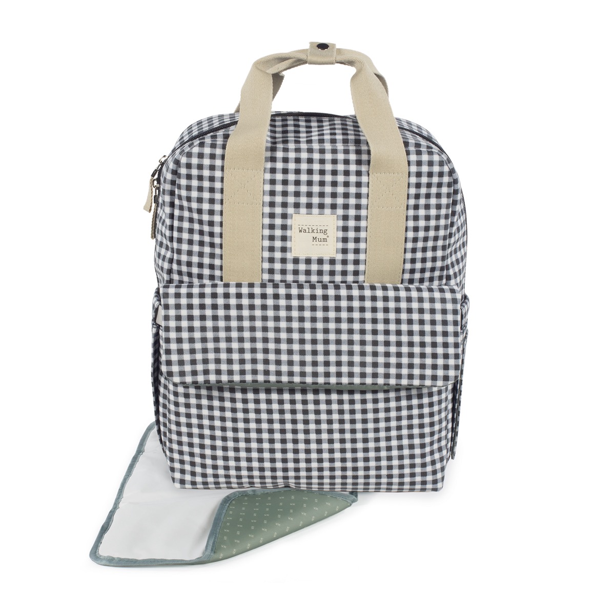 MOCHILA I LOVE VICHY NEGRO WALKING MUM - Imagen 3