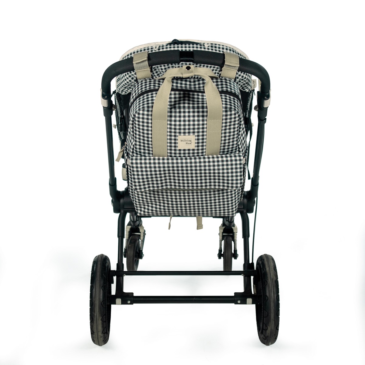 MOCHILA I LOVE VICHY NEGRO WALKING MUM - Imagen 7